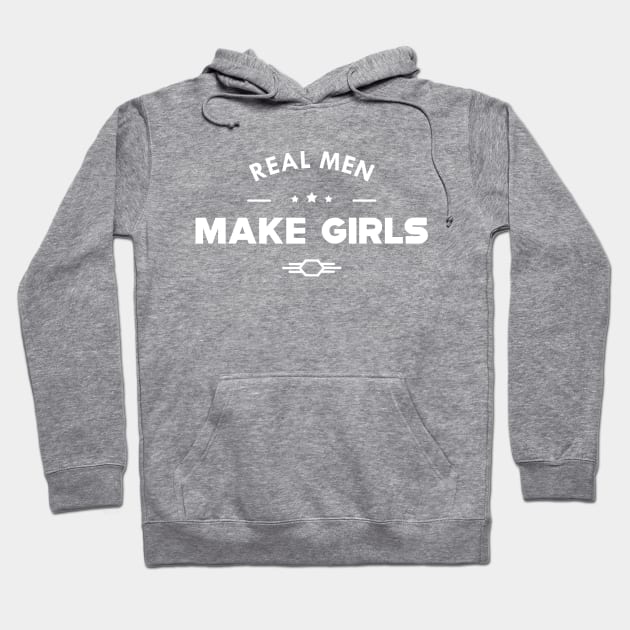 Baby Girls Dad - Real men make girls Hoodie by KC Happy Shop